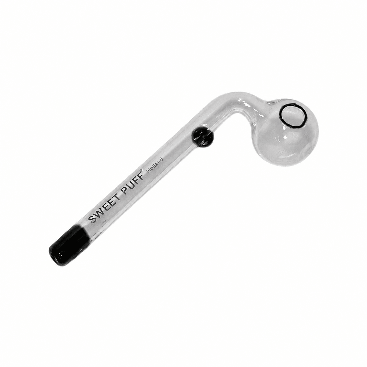 Sweet Puff Glass Pipe 12cm Black