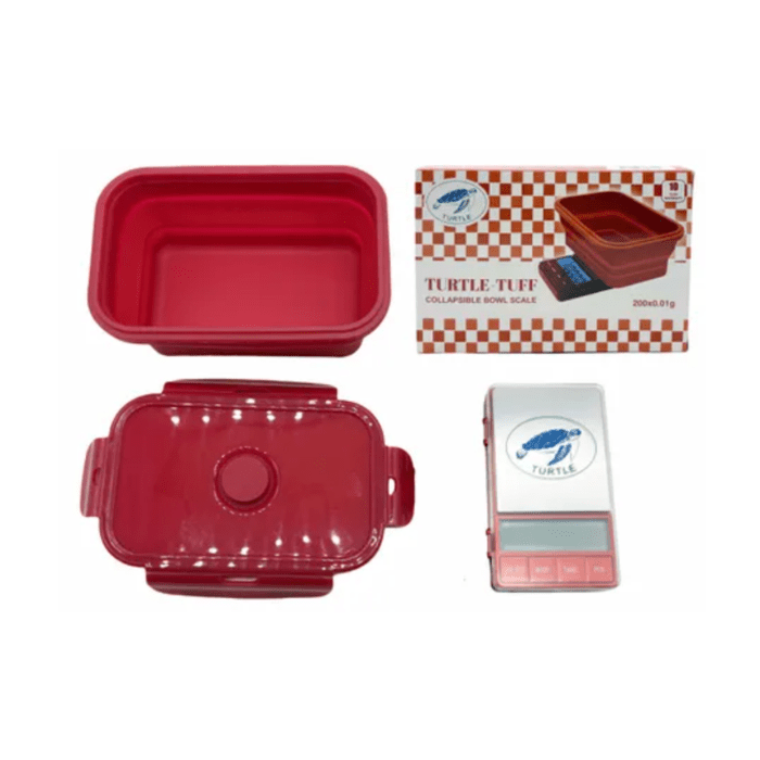 Turtle Tuff Collapsable Bowl Scales 0.01/200g Digital Scales - Oz Sweet Puff