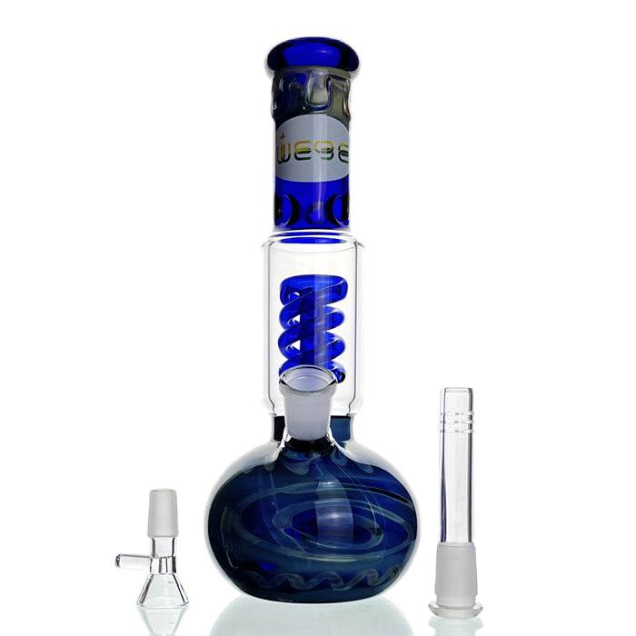 WEGE Swirl Percolator Ice Catcher Glass Bong 26cm - Bong Empire