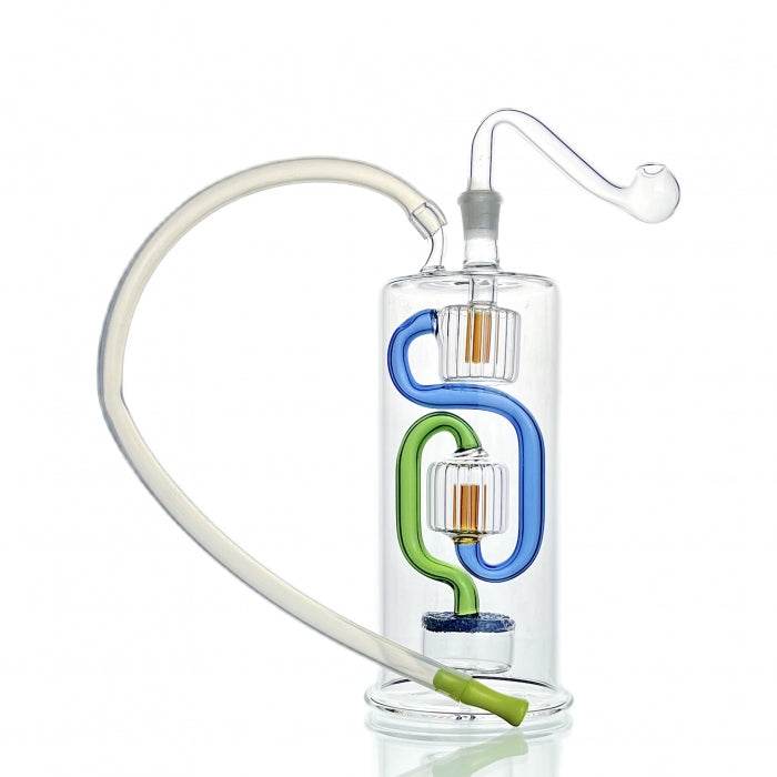 Glass Bubbler Water Pipe 16cm - Bong Empire