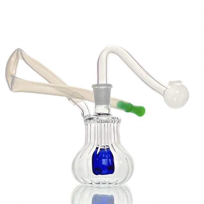 Mini Glass Bubbler Water Pipe 7cm - Bong Empire