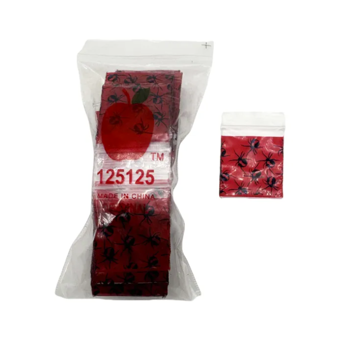 125125 Redback Spider Apple Bags 100 Pack 30x30mm