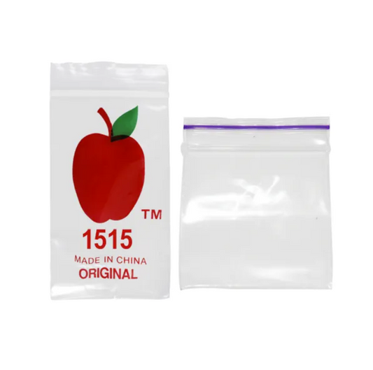1515 Apple Bags 100 Pack 38x38mm