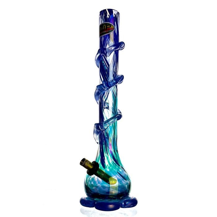 3G Extra Large Swirl Glass Bong 37cm - Bong Empire