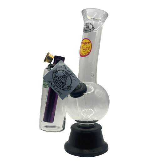 Agung Cheech Double Chamber Glass Bong 24cm