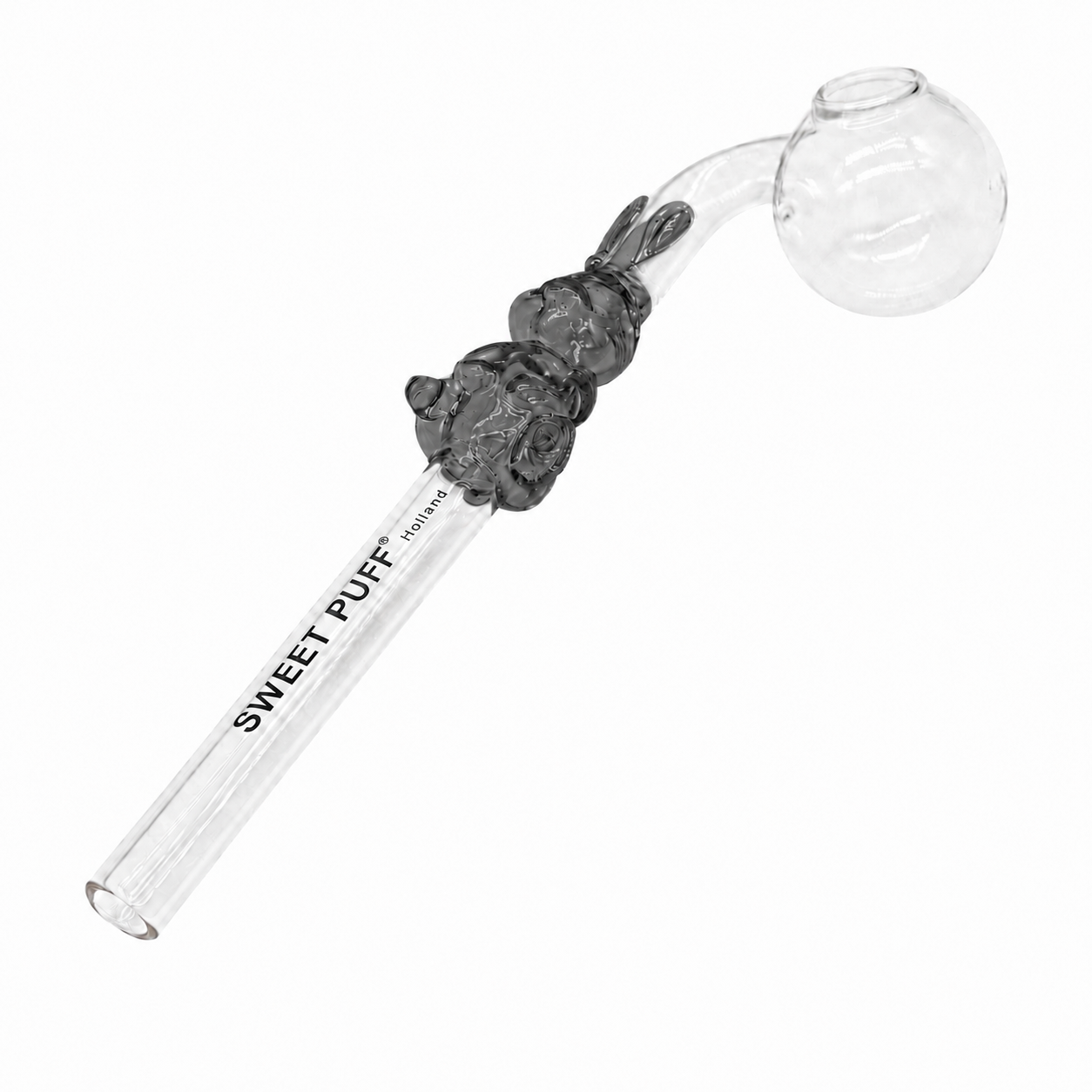 Bunny Sweet Puff Glass Pipe 14cm Black