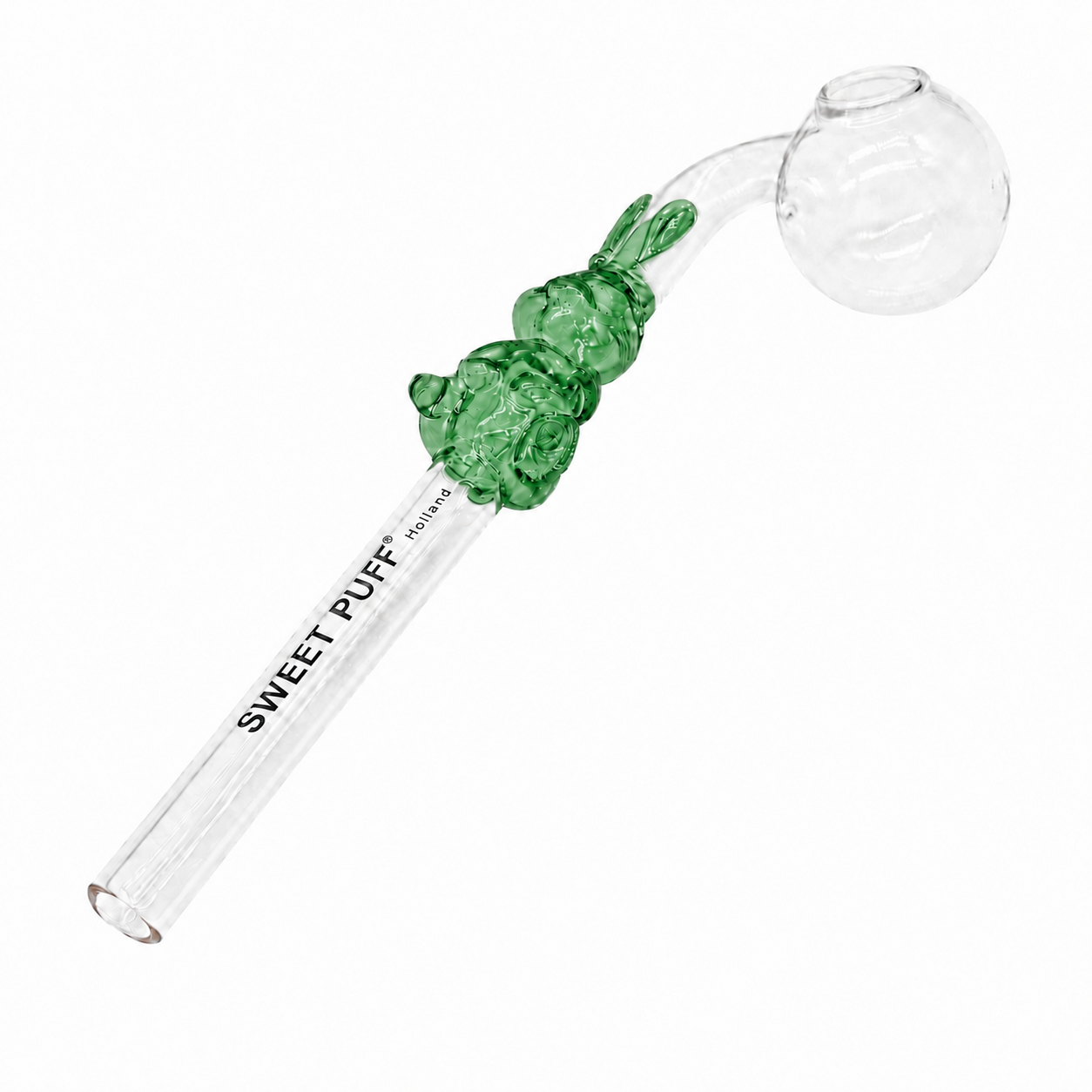 Bunny Sweet Puff Glass Pipe 14cm Green