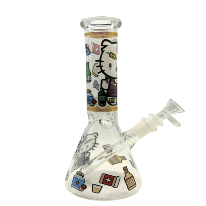 Hello Kitty Purple Chaos Beaker Glass Bong 25cm