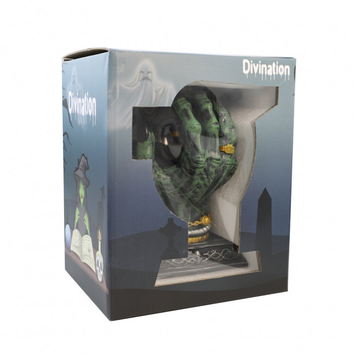 Divination Hand 3D Silicone & Glass Water Pipe 19cm – Mystical Design