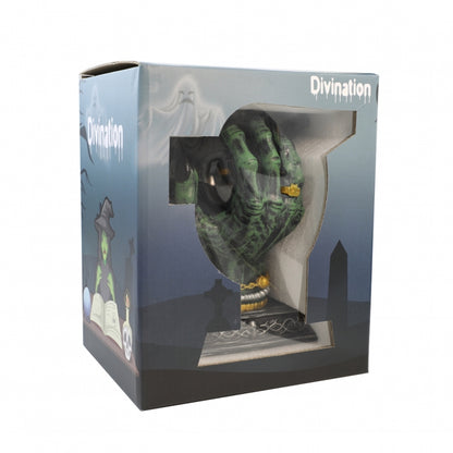 Divination Hand 3D Silicone & Glass Water Pipe 19cm – Mystical Design