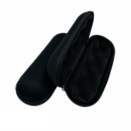 Large Sweet Puff Glass Pipe Pouch Case With Zip Lock Black