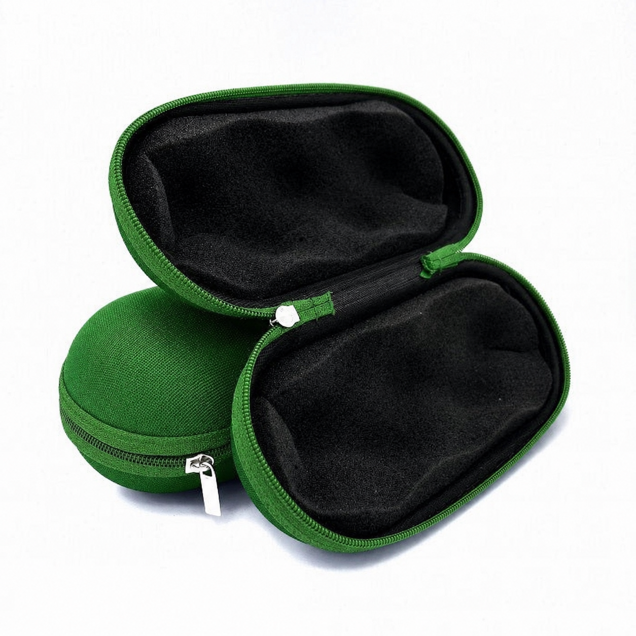 Medium Sweet Puff Glass Pipe Pouch Case With Zip Lock Green