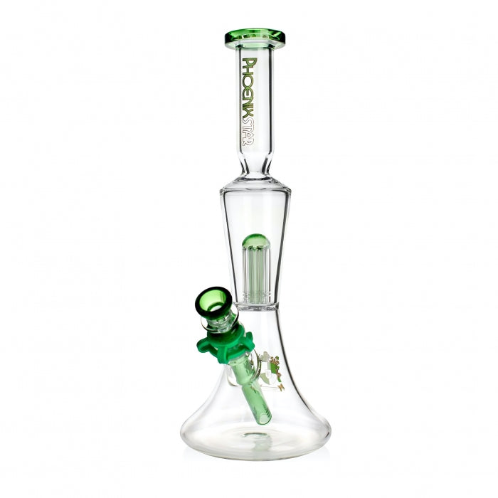 Phoenix Star 8 Arm Tree Percolator Glass Bong 34cm