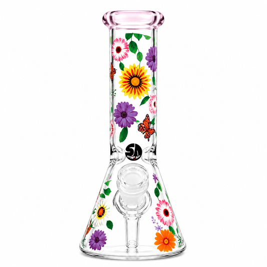 Stone Age Flower Beaker Bong 24cm