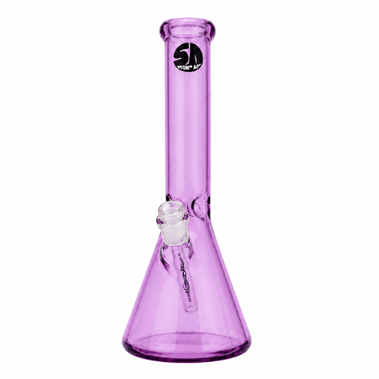 Stone Age Purple Beaker Bong 36cm