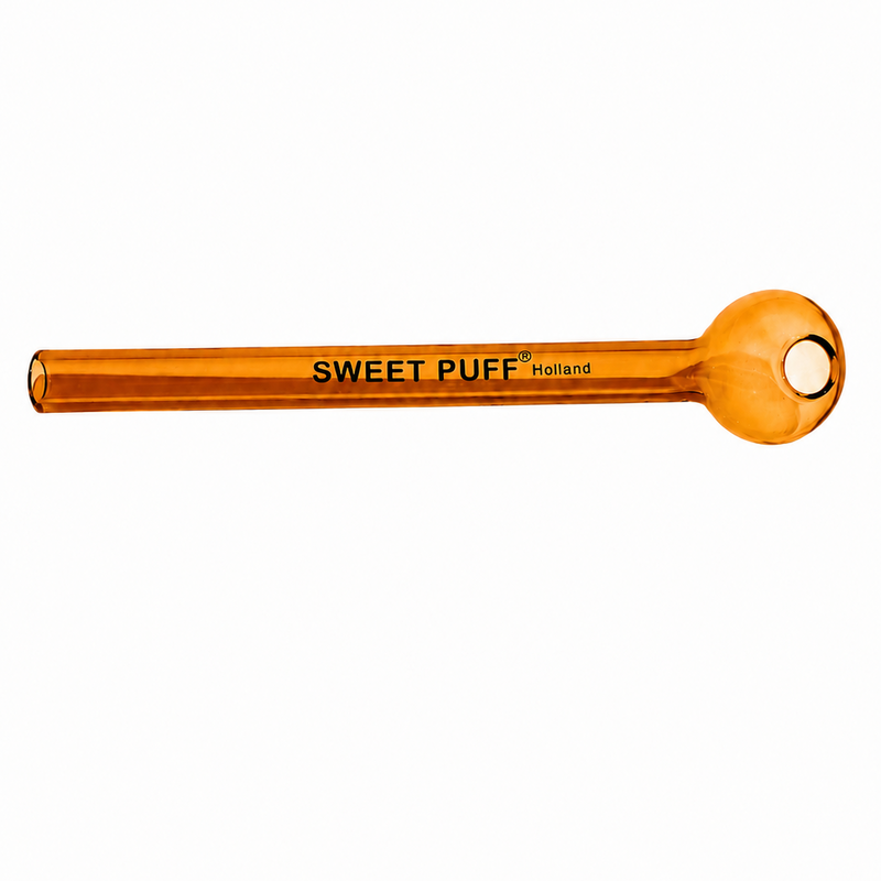 Full Colour Straight Sweet Puff Glass Pipe 12cm