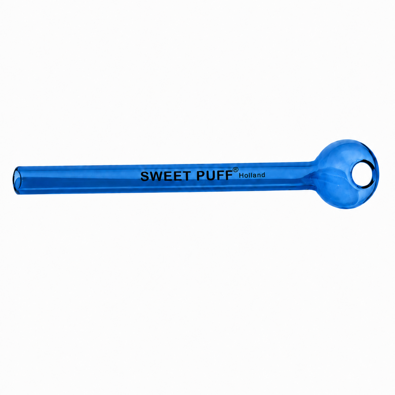 Full Colour Straight Sweet Puff Glass Pipe 12cm