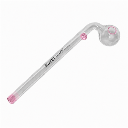 Sweet Puff Glass Pipe 16cm Pink