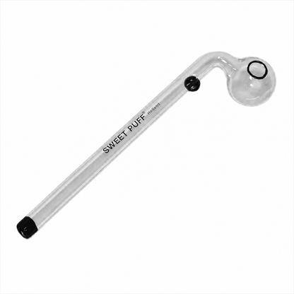 Sweet Puff Glass Pipe 16cm Black