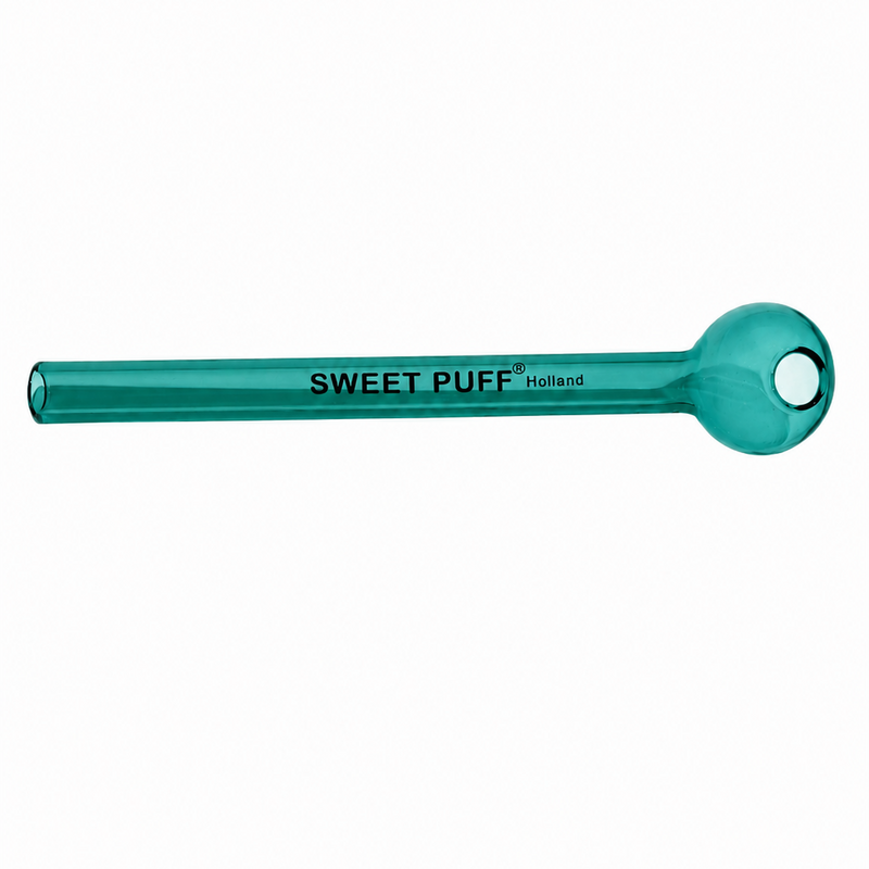Full Colour Straight Sweet Puff Glass Pipe 12cm
