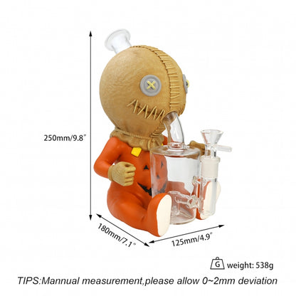 Silicone Pumpkin Ghost Baby Water Pipe 25cm – Halloween Collectible