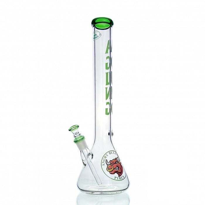 Agung Angry Bull Beaker Glass Bong 45cm Green - Bong Empire