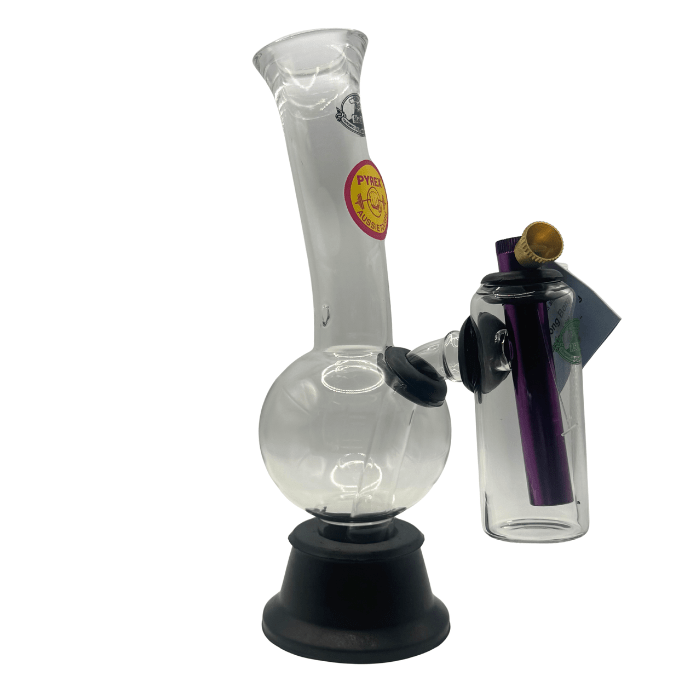 Agung Cheech Double Chamber Glass Bong 24cm - Bong Empire