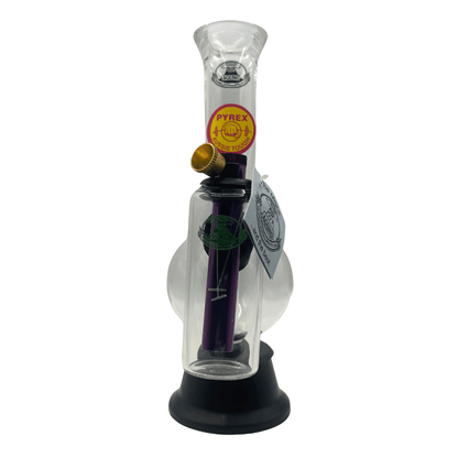 Agung Cheech Double Chamber Glass Bong 24cm - Bong Empire