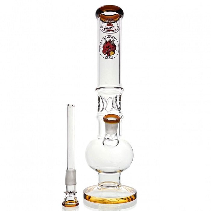 Agung Crazy Dragon Ice Slider Bubble Glass Bong 33cm - Bong Empire