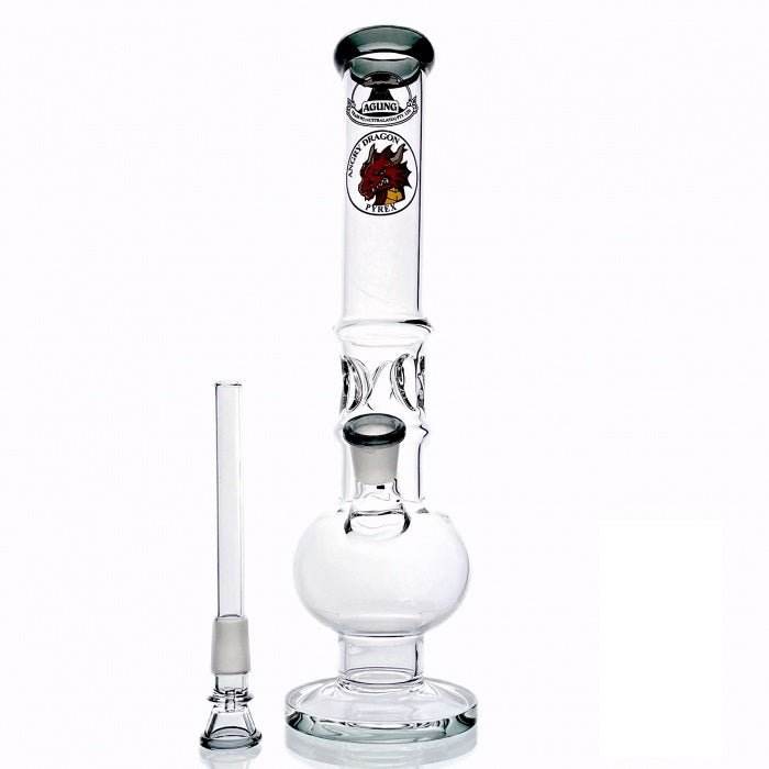 Agung Crazy Dragon Ice Slider Bubble Glass Bong 33cm - Bong Empire