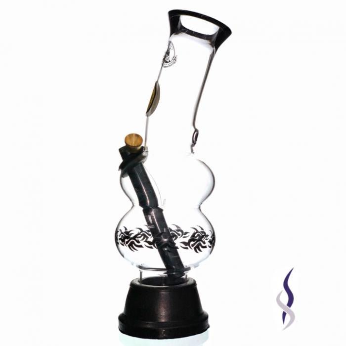 Agung Double Bubble Glass Bong 24cm - Bong Empire