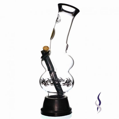 Agung Double Bubble Glass Bong 24cm - Bong Empire