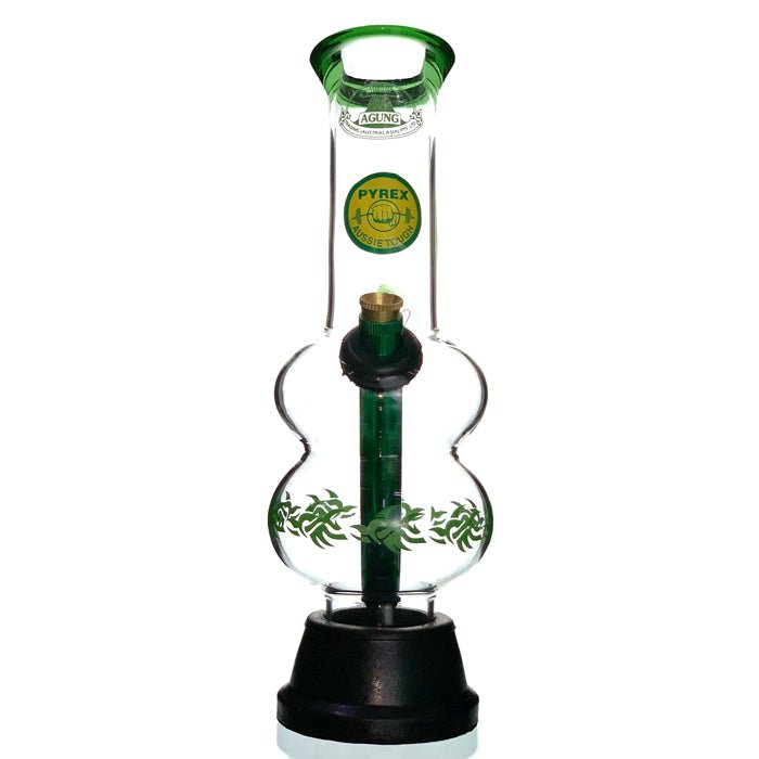 Agung Double Bubble Glass Bong 24cm - Bong Empire