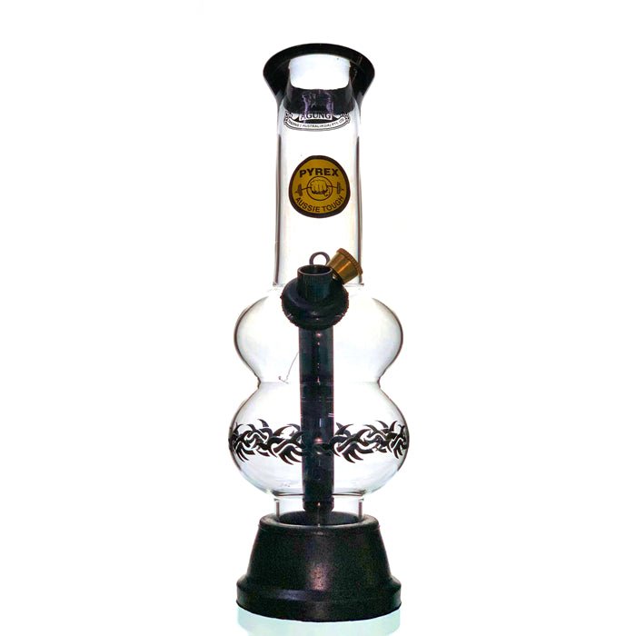 Agung Double Bubble Glass Bong 24cm - Bong Empire