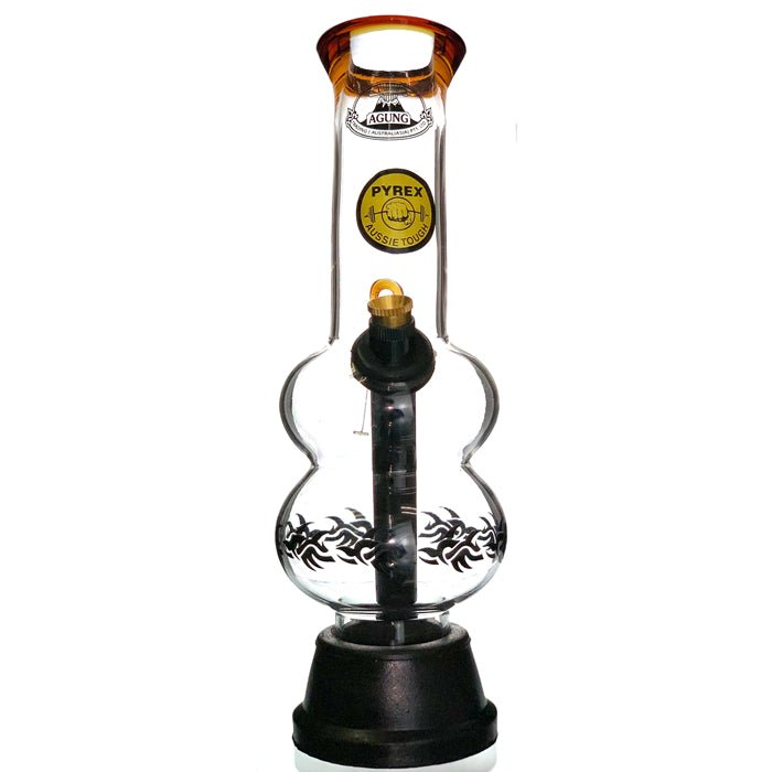 Agung Double Bubble Glass Bong 24cm - Bong Empire