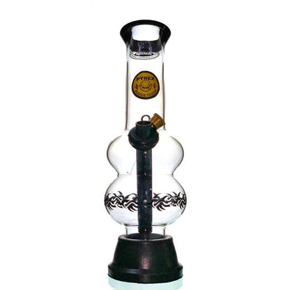 Agung Double Bubble Glass Bong 24cm - Bong Empire