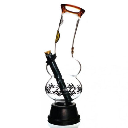 Agung Double Bubble Glass Bong 24cm - Bong Empire