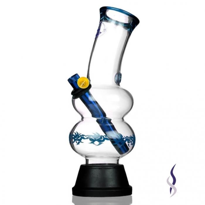 Agung Double Bubble Glass Bong 24cm - Bong Empire