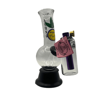 Agung Double Chamber Glass Bong 20cm - Bong Empire