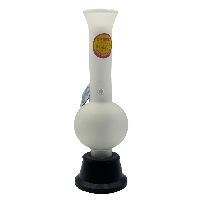 Agung Frosted Double Chamber Glass Bong 24cm - Bong Empire