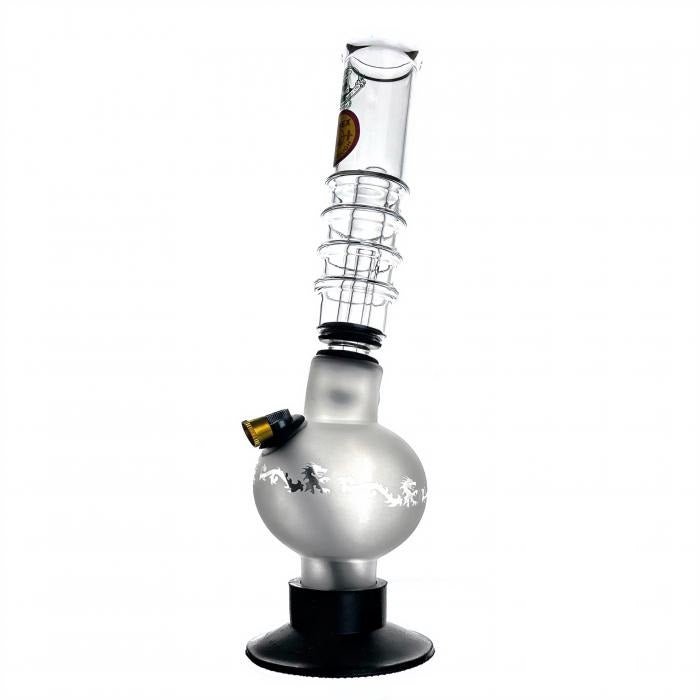 Agung Frosted Tar Catcher Glass Bong 34cm - Bong Empire