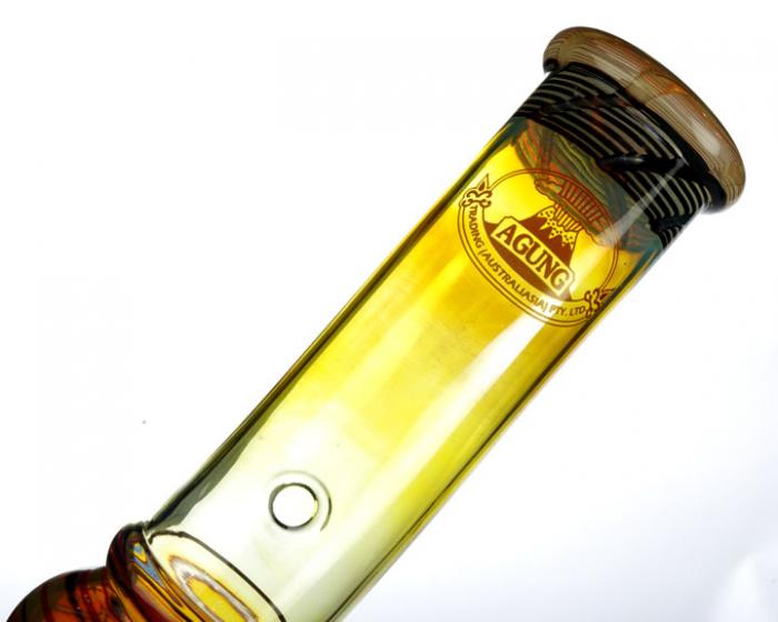 Agung Gold Fume Glass Bong 22cm - Bong Empire