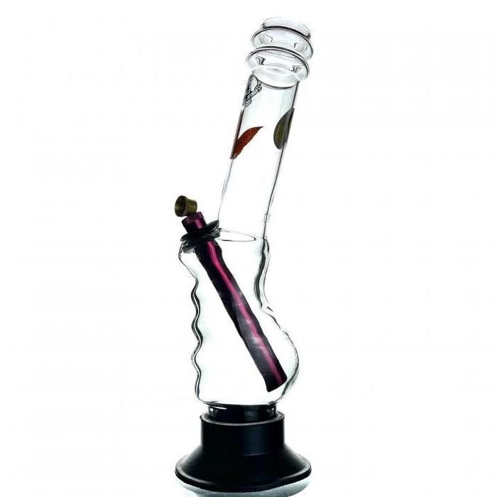 Agung Leaf Gripper Glass Bong 33cm - Bong Empire