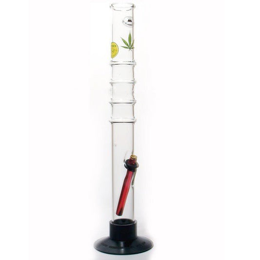 Agung Leaf Supersize Straight Tube Glass Bong 48cm - Bong Empire