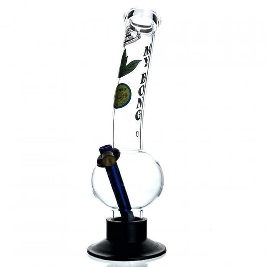 Agung My Bong Cheech Leaf Glass Bong 32cm - Bong Empire