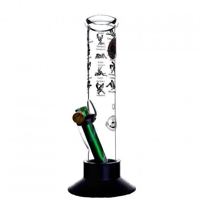 Agung Sexy Decal Straight Tube Glass Bong 24cm - Bong Empire