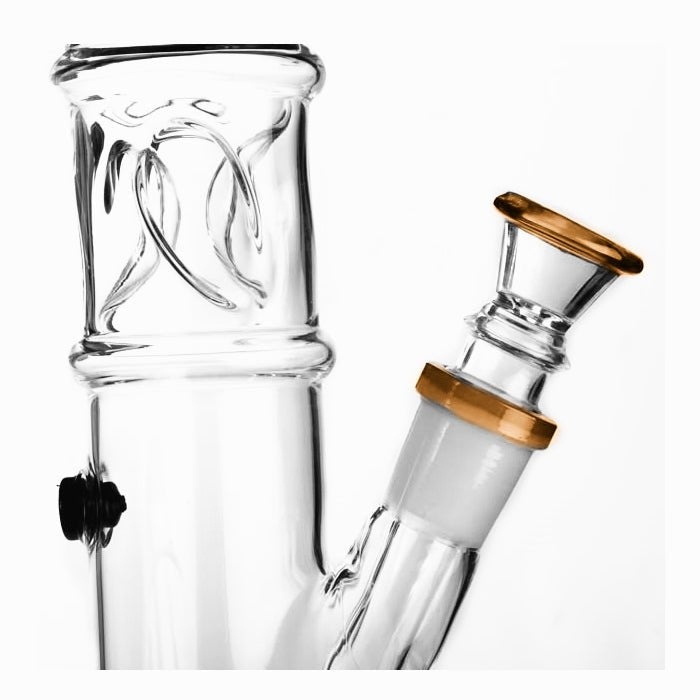 Agung Straight Tube Ice Slider Glass Bong 33cm - Bong Empire