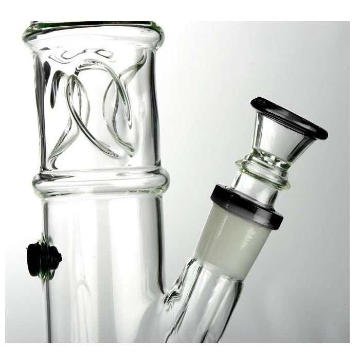 Agung Straight Tube Ice Slider Glass Bong 33cm - Bong Empire