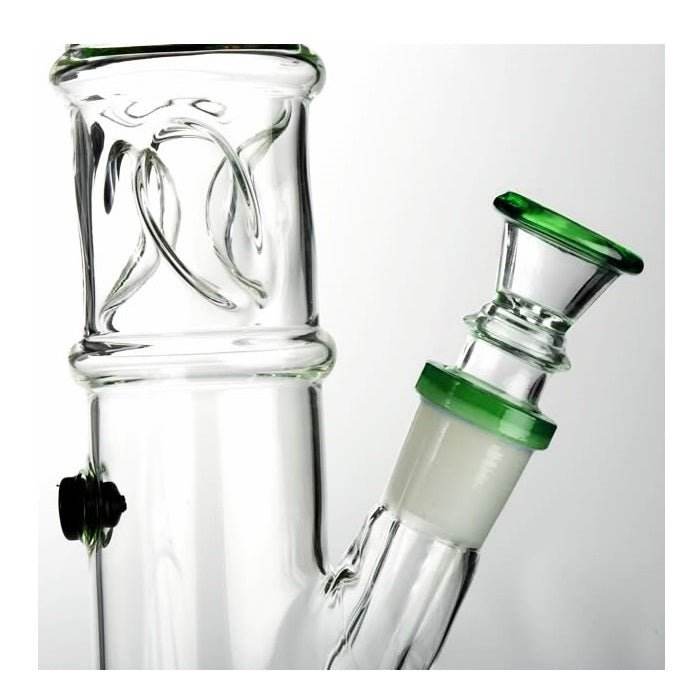 Agung Straight Tube Ice Slider Glass Bong 33cm - Bong Empire