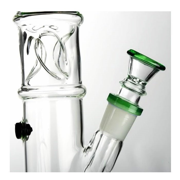 Agung Straight Tube Ice Slider Glass Bong 33cm - Bong Empire